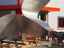 Large Stainless Steel Flower Sculpture | Public Sculptures by Jeroen Stok. Item made of steel