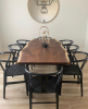 Live Edge Walnut Dining Table | Tables by TRH Furniture. Item made of walnut & steel