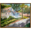 On The Corner Of Demere And Ocean | Oil And Acrylic Painting in Paintings by Julia Lawing Fine Art. Item composed of canvas & synthetic