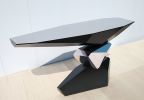 Serenity Console Table in mirror-polished stainless steel | Tables by Duffy Londonf. Item made of steel