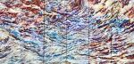 ‘Marine Sunset’ | Oil And Acrylic Painting in Paintings by Sangeeta Sagar. Item composed of canvas & synthetic compatible with contemporary and modern style