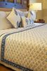 Jaipuri Indigo Ditsy Quilt | Linens & Bedding by Jaipur Bloc House. Item made of cotton
