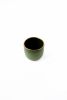 Handmade Porcelain Espresso Cup With Gold Rim. Green | Drinkware by Creating Comfort Lab. Item composed of ceramic