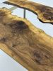 Custom Clear Epoxy Resin Dining Table - Resin River Table | Tables by TigerWoodAtelier. Item composed of walnut compatible with minimalism and contemporary style