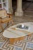 WaveWoo Coffee Table | Tables by OM Editions: A Limited Edition Furniture Collection. Item made of wood with stone works with minimalism & mid century modern style