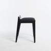 om16.2  black ash Stool | Chairs by olivier moravik | Centre Bonlieu in Annecy. Item made of wood with fabric works with minimalism & contemporary style