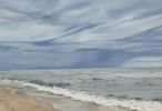 "Storm's a-brewin'" Giclee (Open Edition) | Prints by Coleman Senecal Art. Item composed of canvas and paper in minimalism or coastal style
