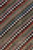 Vintage Distressed Rug with Muted Geometric Diamond Mosaic | Area Rug in Rugs by Rug and Kilim