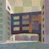 Terminus Crossing | Mixed Media in Paintings by Rich Godfrey. Item made of wood & canvas compatible with minimalism and mid century modern style