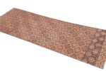Vintage Turkish Rug, Beige Field with Red Diamond Geometric | Area Rug in Rugs by Rug and Kilim