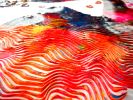 painting sculpture 3D op art Love art kinetic wall decor | Oil And Acrylic Painting in Paintings by Virginie SCHROEDER. Item made of canvas works with art deco style