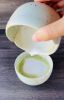 Seafoam - Petal Katakuchi Tea Bowl, Japanese Matcha Bowl | Drinkware by Tomoko Ceramics. Item made of stoneware compatible with japandi and modern style