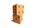 Cork Dice | Sculptures by Eugene Stoltzfus | Plant Seven in High Point. Item made of wood