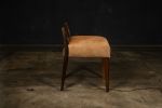 Low Side Chair in Argentine Rosewood and Hair Hide, Umberto | Dining Chair in Chairs by Costantini Design. Item composed of wood and leather in contemporary or modern style