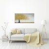 Yellow Bloom | Oil And Acrylic Painting in Paintings by DaggArt. Item made of canvas with synthetic