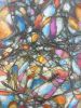 Kaleidoscope 3: Vibrant Floral Harmony, acrylic on canvas | Oil And Acrylic Painting in Paintings by Lena Kolambet. Item composed of canvas compatible with contemporary style