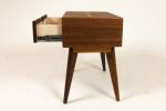 Abymini | Nightstand in Storage by Curly Woods. Item composed of oak wood compatible with mid century modern style