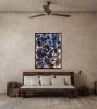 DJ Nights | Oil And Acrylic Painting in Paintings by Art by Shroon. Item made of canvas works with mid century modern & contemporary style