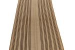 Vintage Kilim rug with Beige-Brown Stripe Patterns, Panel | Area Rug in Rugs by Rug and Kilim
