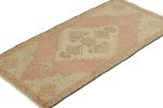 Vintage Turkish Rug in Pink with Polychromatic Geometric | Area Rug in Rugs by Rug and Kilim
