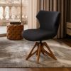 Bruno – Modern Black Armchair, Italian Timeless Design | Chairs by GREYGE. Item made of cotton compatible with minimalism and contemporary style