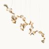 Dune 20 Spiral in Metallic Tones Pendant Light | Chandeliers by MOSS Objects. Item composed of metal in contemporary or japandi style