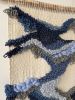 Fiber Wall Tapestry "Still Flow" | Wall Hangings by Tissage Sauvage. Item made of wood & cotton compatible with boho and contemporary style