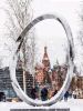 Endless Curve No.5 | Public Sculptures by Wenqin CHEN | Park Zaryad'ye in Moskva. Item composed of steel