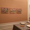 Hummingbird and Flowers Triptych | Mixed Media by Ann Holsberry. Item composed of synthetic