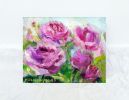 Pink delicate damask roses | Paintings by Kselma Randvald