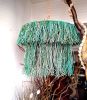 Boho Pendant Light, Raffia Fringe Chandelier | Chandeliers by Magdyss Boutique | Yacht Club București in București. Item works with boho & contemporary style
