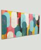 Traffic Pink Landscape | Oil And Acrylic Painting in Paintings by Ronald Hunter | Roxier Art Gallery in Rotterdam. Item made of canvas with synthetic