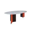 REDMAYNE Dining table | Tables by Ivar London | Custom. Item made of walnut with marble works with contemporary & eclectic & maximalism style