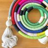 Loops of colors | Fiber art sculpture | Wall Sculpture in Wall Hangings by HILO Fiber Art. Item composed of cotton and fiber