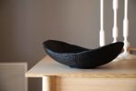 Hand-Carved Large Charred Wood Shallow Bowl | Dinnerware by Creating Comfort Lab. Item made of wood