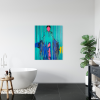 Falling Silence — Alienation Series | Paintings by Gela Mikava. Item made of fabric works with contemporary & eclectic & maximalism style