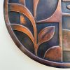 Circular Geometric Abstract Metal Wall Relief | Wall Sculpture in Wall Hangings by Element 29 Metalcraft. Item made of copper compatible with contemporary and art deco style