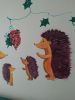 Hedgehogs and grapes | Murals by Tania Christoforatou