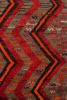 Vintage Gabbeh runner in Red Beige, Red, Grey Tribal Pattern | Area Rug in Rugs by Rug and Kilim