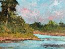 Morning Calm - Landscape Painting on Canvas | Oil And Acrylic Painting in Paintings by Filomena Booth Fine Art. Item made of canvas works with country & farmhouse & rustic style