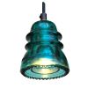 Insulator Light Pendant | Pendants by RailroadWare Lighting Hardware & Gifts | KEEN Garage in Portland. Item made of glass works with country & farmhouse & eclectic & maximalism style