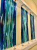 Kiln-formed Glass Wall Panels | Glasswork in Wall Treatments by Jaime Lesourd. Item made of glass works with contemporary & coastal style