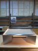SLAB-LEG TABLE w/Stone Top , inset | Coffee Table in Tables by Kramer Design Studio / Randall Kramer. Item made of steel