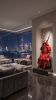 Bespoke Red Iron Samurai Armor Wearable Art II: Deer Horn | Sculptures by Dynasty Artisan. Item composed of metal and leather in contemporary or japandi style