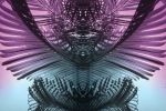 Purple Palms 1 | Prints by Stephanie Mill. Item made of paper