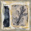 Garden Fog – Original Neutral Botanical Mixed Media Collage | Paintings by Michele Spurza. Item made of paper works with boho & country & farmhouse style