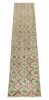 1960s Vintage Distressed Runner in Beige, Gray and Green | Area Rug in Rugs by Rug and Kilim