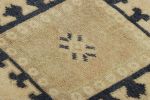 Vintage Turkish Rug in Beige and Cream with Geometric | Area Rug in Rugs by Rug and Kilim