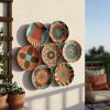 Set of 7 Personalized African Wall Plates | Decorative Plate in Decorative Objects by Sarmal Design. Item composed of bamboo and cotton in boho or contemporary style