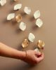 Serenity - porcelain and metal wall art sculpture | Wall Sculpture in Wall Hangings by Elizabeth Prince Ceramics. Item made of metal with ceramic works with minimalism & mid century modern style